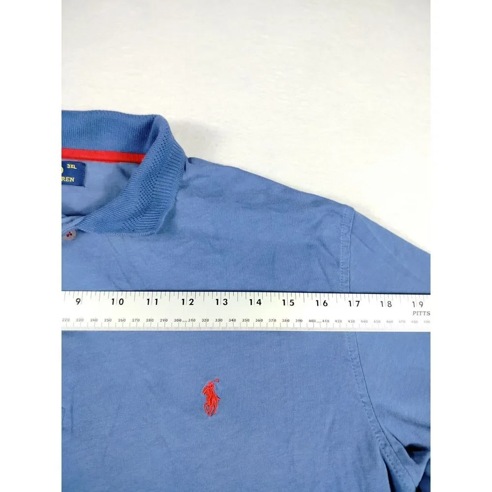 Polo Ralph Lauren Shirt Mens 3XL Blue Flesh Pony Classiccore SlowFashion Quality